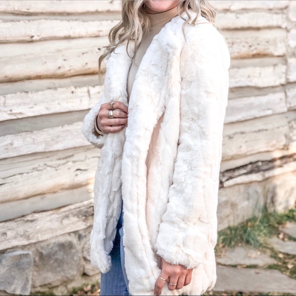 Open Front Fur Coat